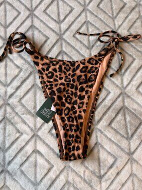 NWT Cheetah Print Bikini Bottoms Size Small